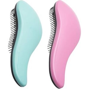 wynk detangler brush 2piece value set wet detangling hair brushprofessional no pain detangler for